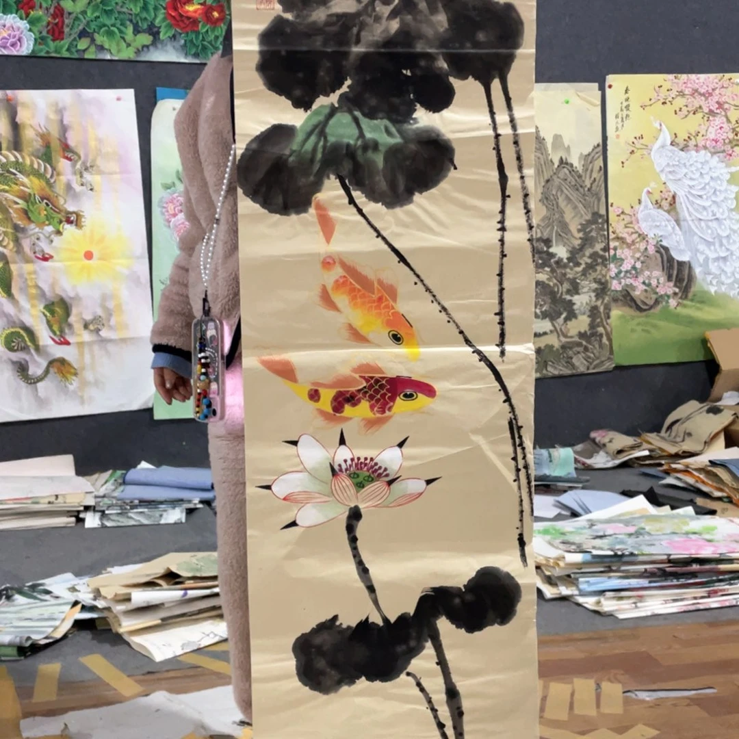 国画国画作品画心一张