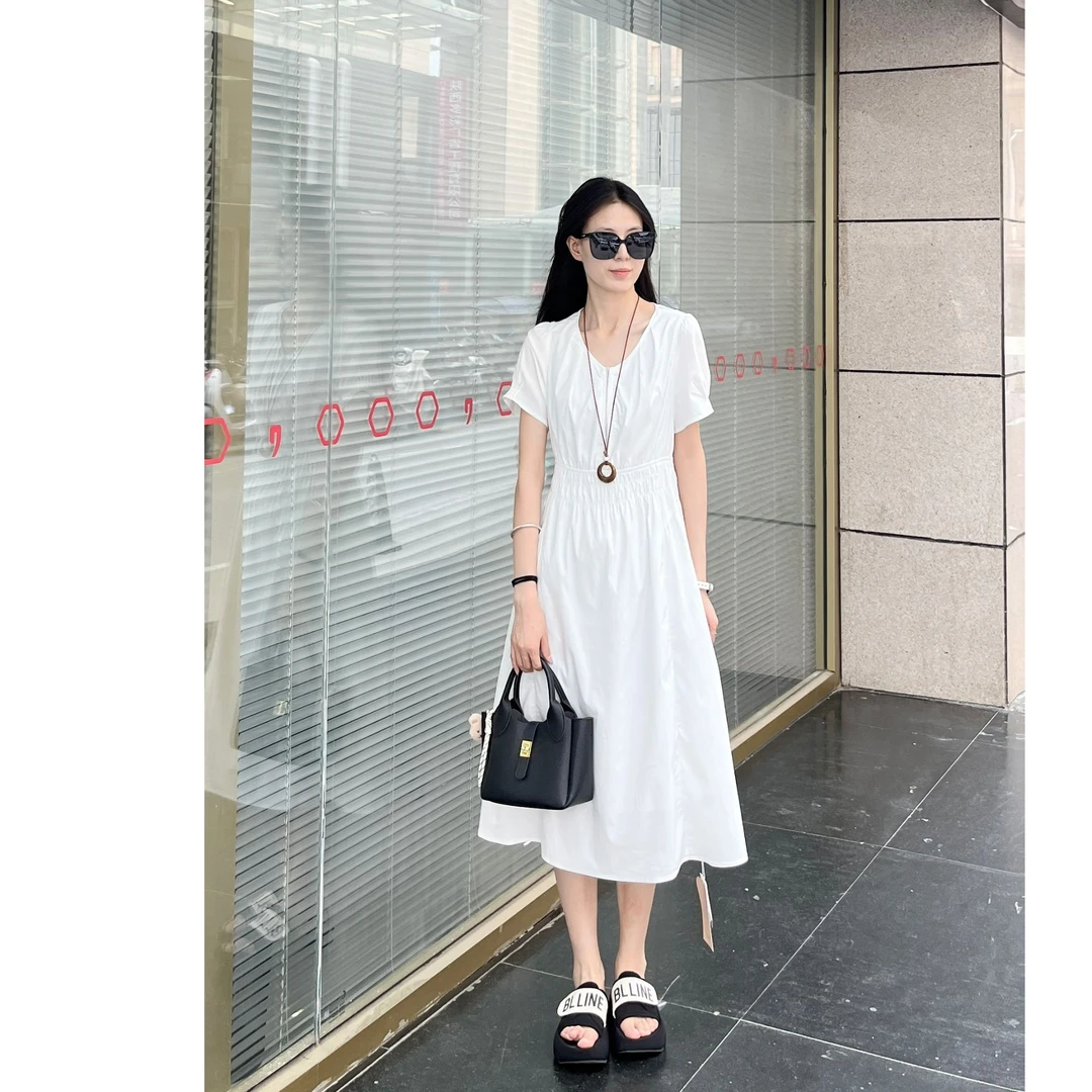 乔家女士胸前拉链连衣裙
