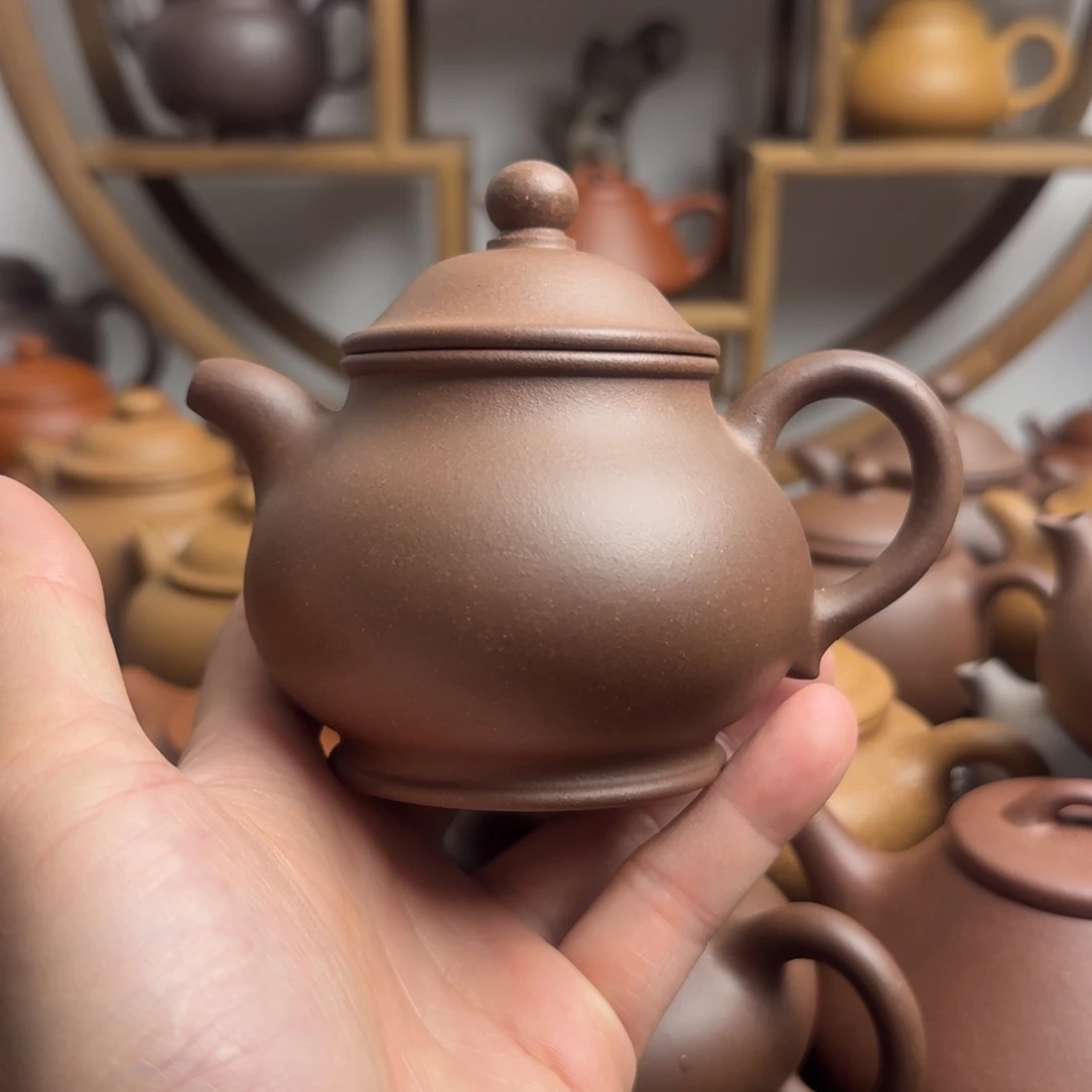 紫砂茶壶高潘200cc台西嫩底槽清