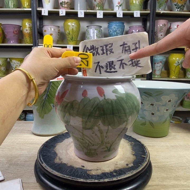 景德镇高温陶瓷花盆