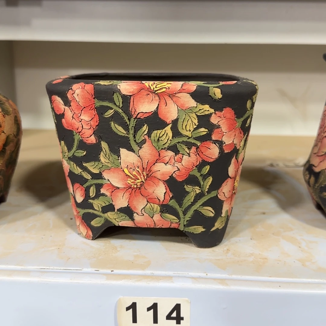 小****紫砂花盆精品多肉手绘花盆