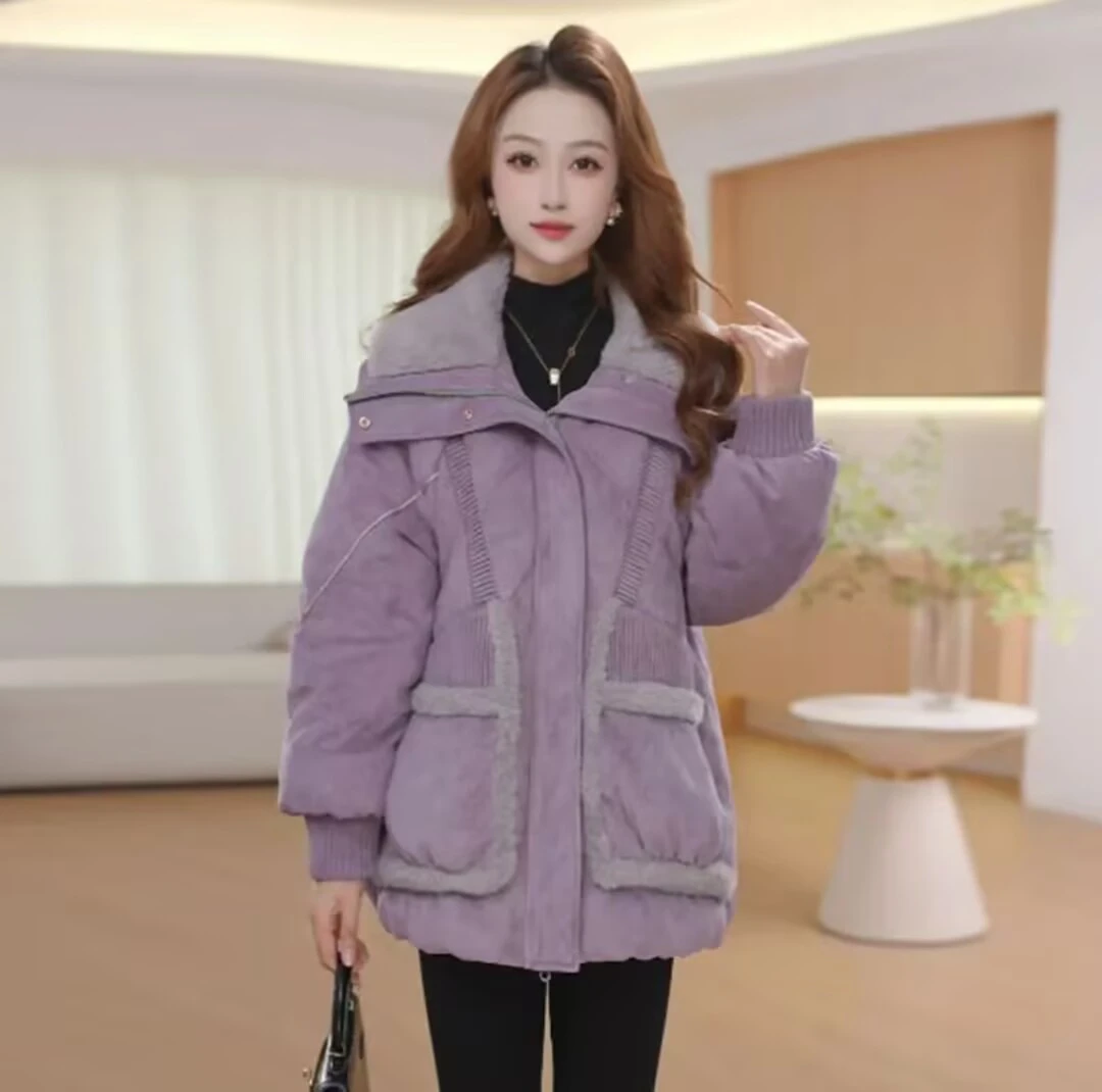 冬季白鸭绒羽绒服百搭新款时尚气质休闲保暖外套女时尚减龄优雅