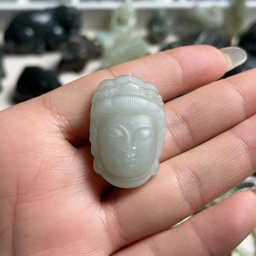 和田玉未镶嵌挂件