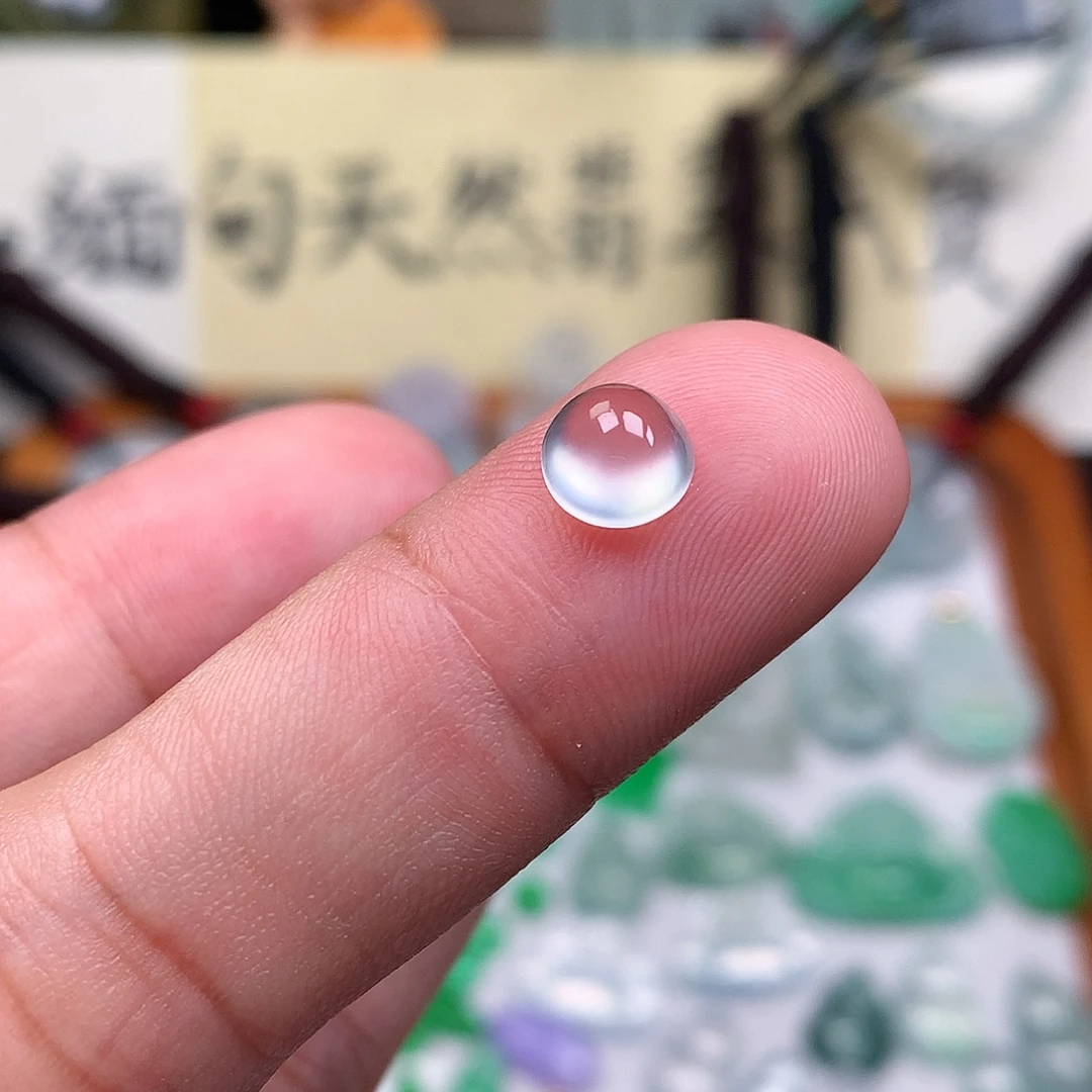 翡翠裸石缅甸天然A货翡翠冰种蛋面