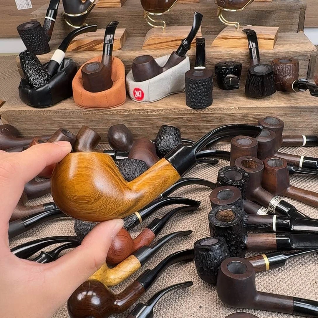 渔***翁黑檀木黑檀木黑檀木手工烟斗