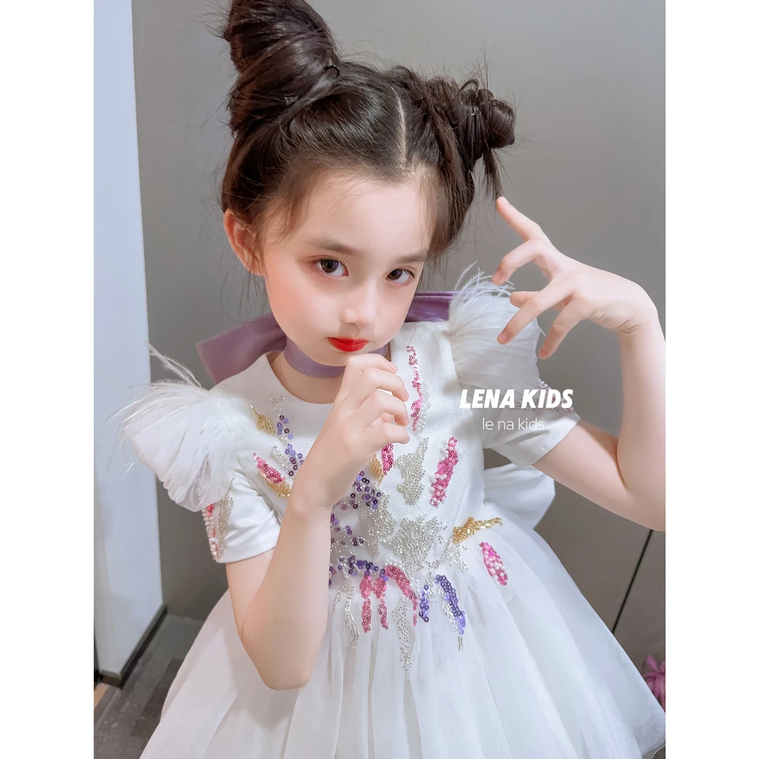 Lenakids【现货】梦中情喵飞飞袖女宝连衣裙汉服24032425