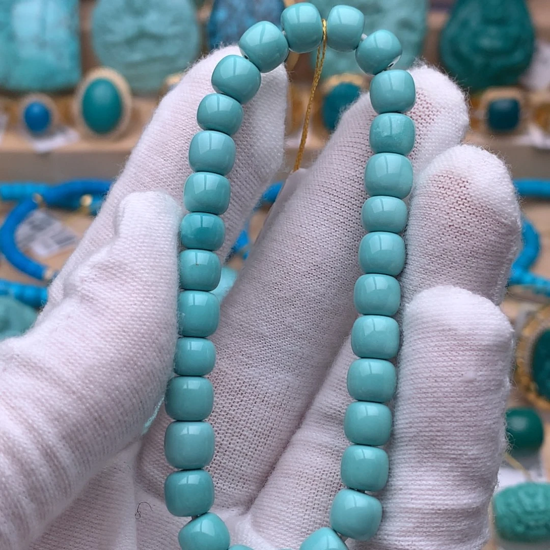 绿松石未镶嵌珠宝奇石6.3mm