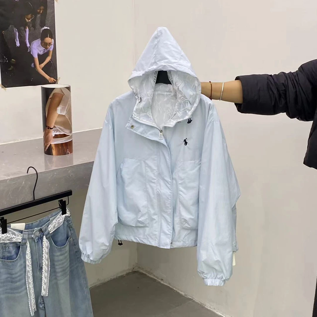 【ARONG阿荣家】戴帽风衣-01628-浅蓝色-F