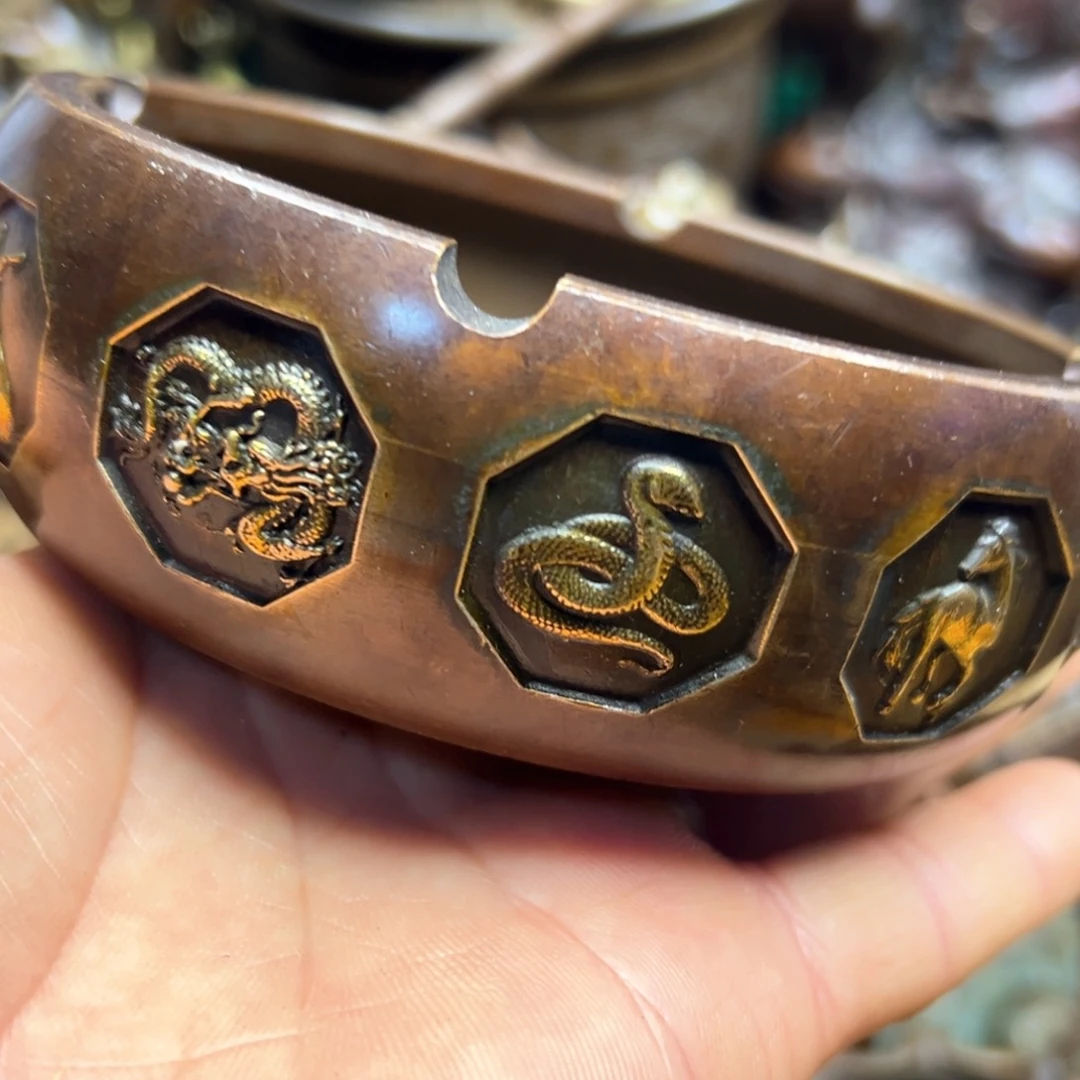 铜摆件欢迎欢迎你