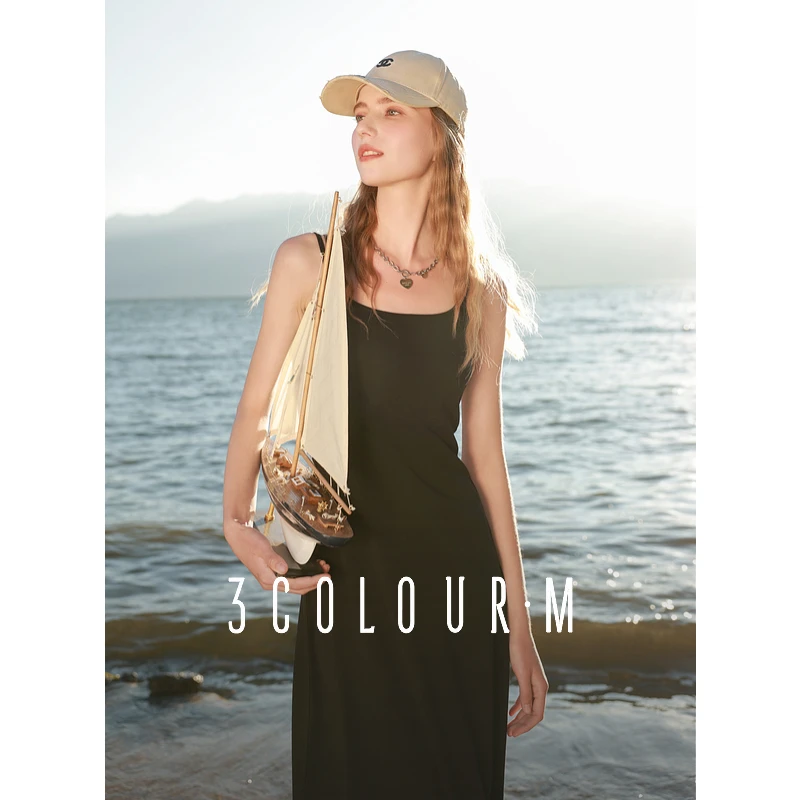 【大叔专享】D401CM20CL40三彩2025春季新款免穿bra吊带裙A字dbx