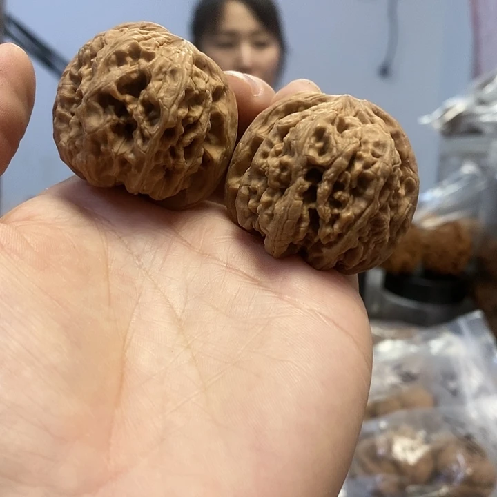 文玩核桃把件40.5驴打滚小众蜡皮