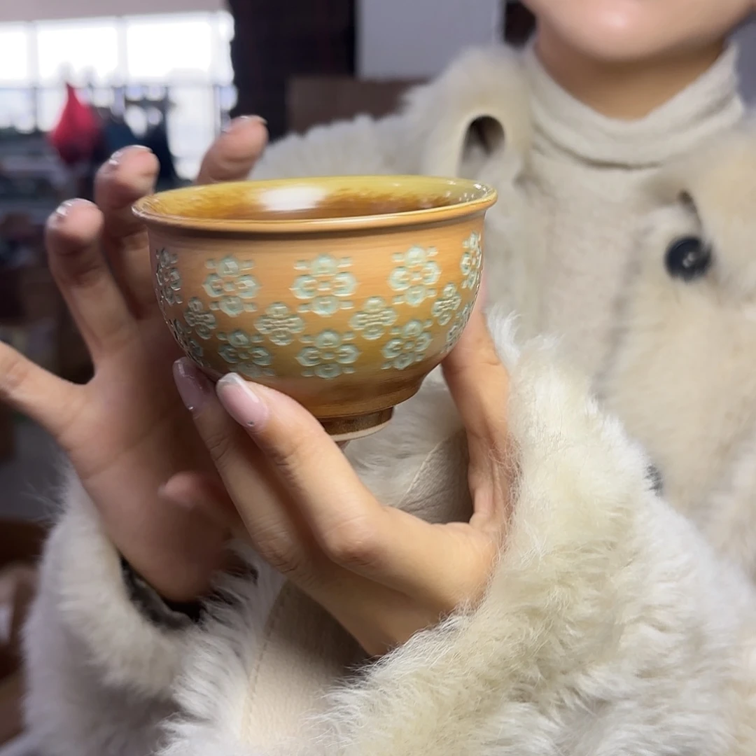 龙泉云间青瓷小米茶器