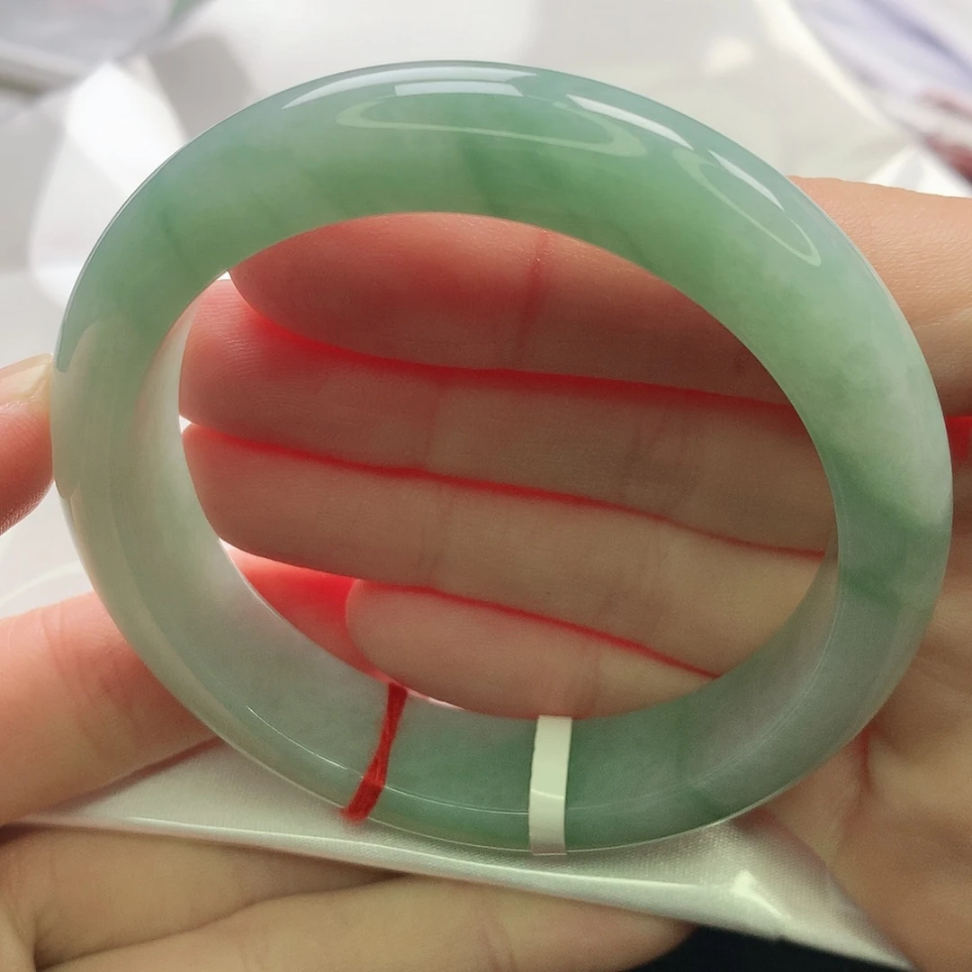 翡翠未镶嵌手镯缅甸5455