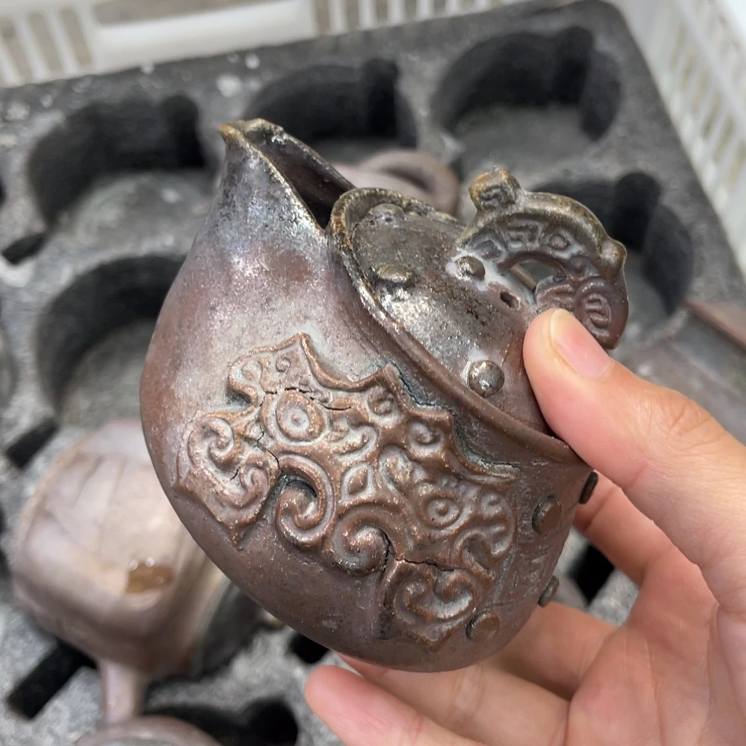 纯手工柴烧茶壶茶具瑕