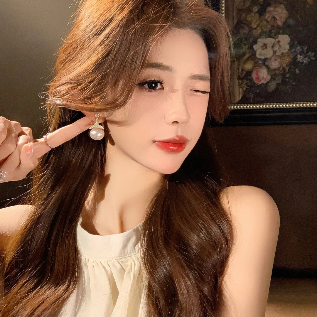 FULL GIRLISH耳环01130法式鱼尾耳钉轻奢耳饰