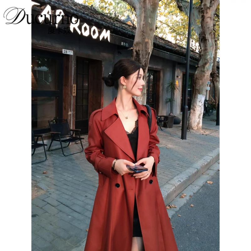 高级感风衣外套女中长款2025年秋季新款今年流行韩版宽松气质大衣