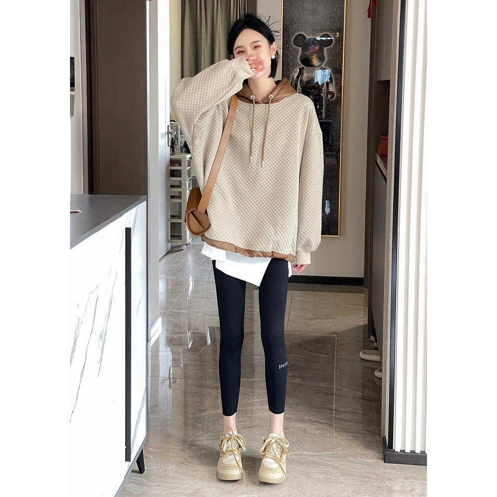 年终大促 设计款拼接连帽卫衣J8883729