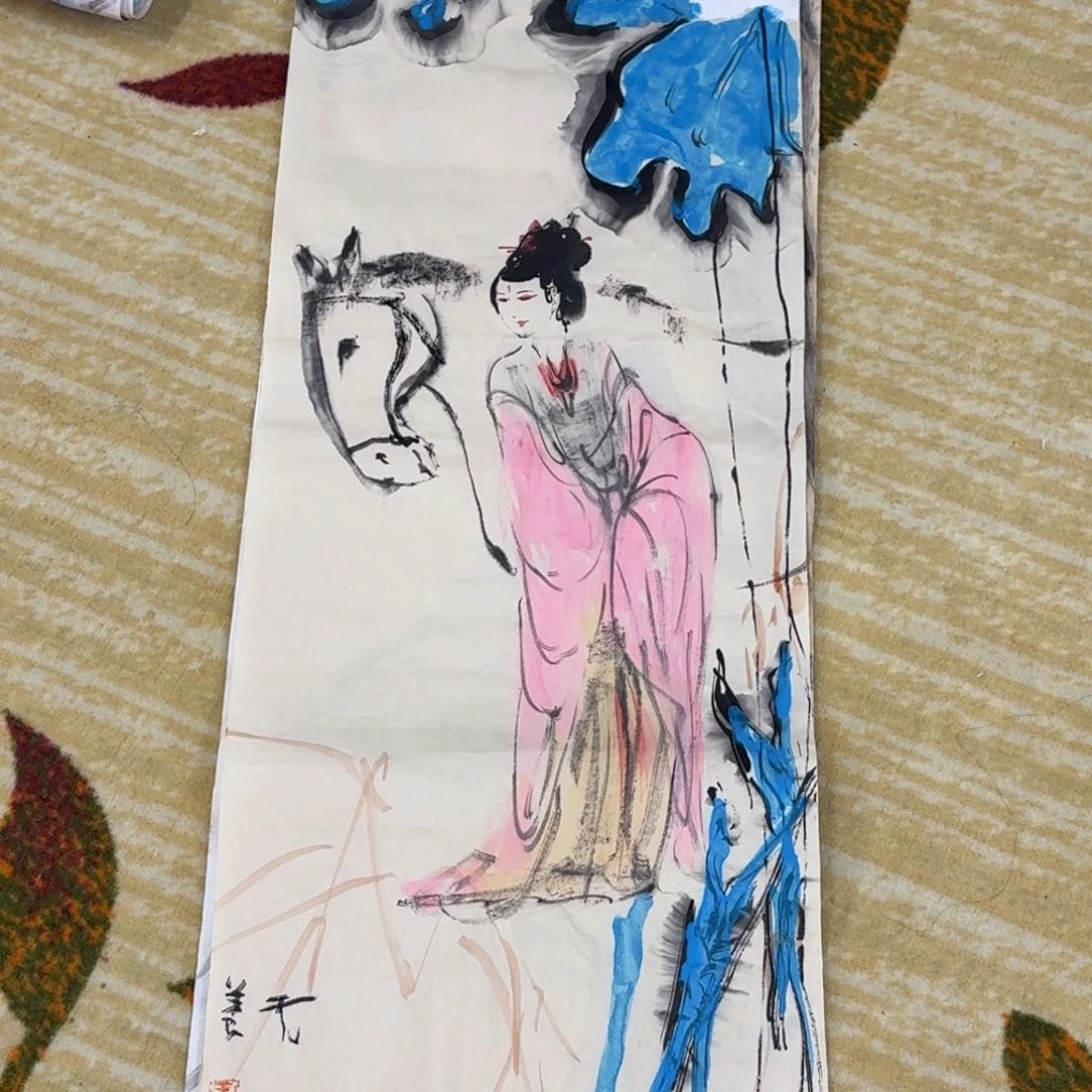 书法天***?绘画作品 加托 婉。