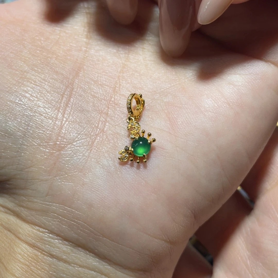 【闪购商品】翡翠18K金镶嵌吊坠(不含链)