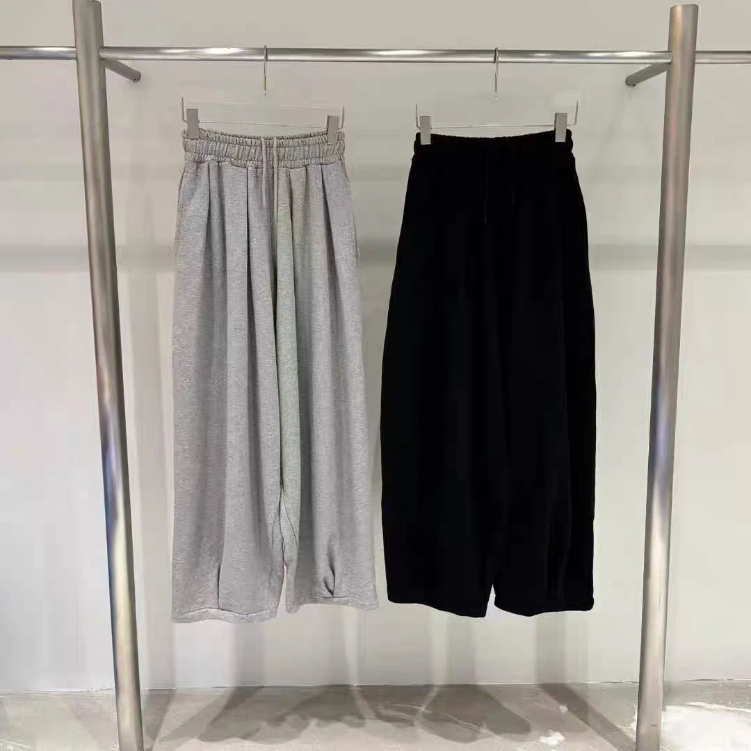 二狗服饰【灯笼鼓包裤】高腰褶皱休闲灯笼卫裤时髦遮肉胯显腿长