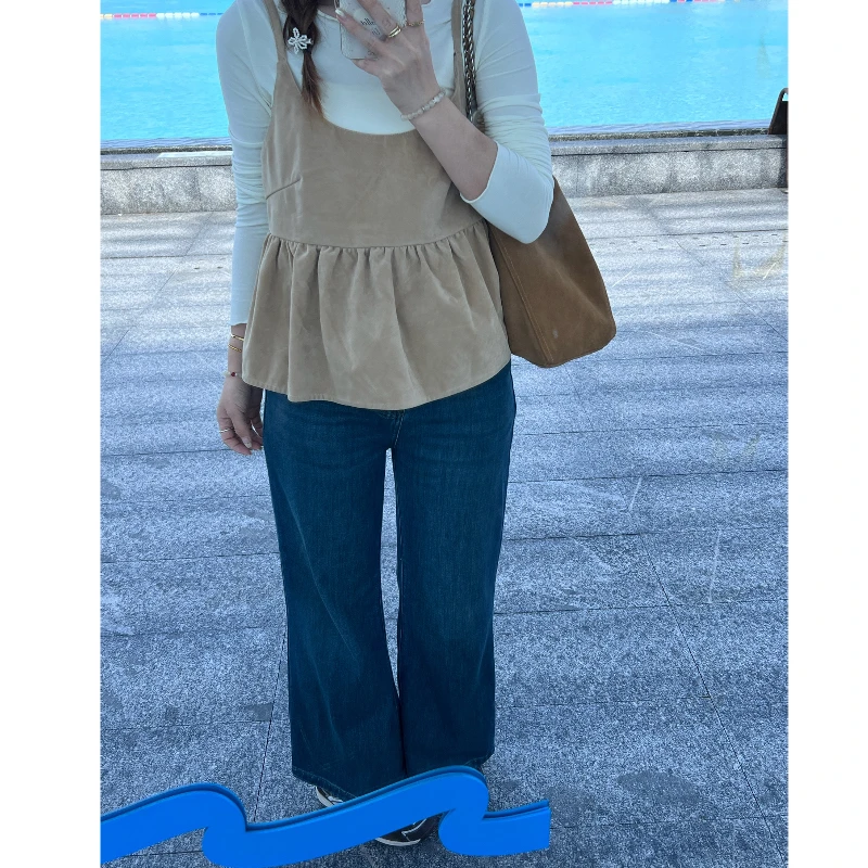 F·【小微喇】早秋百搭显瘦直筒微喇牛仔裤