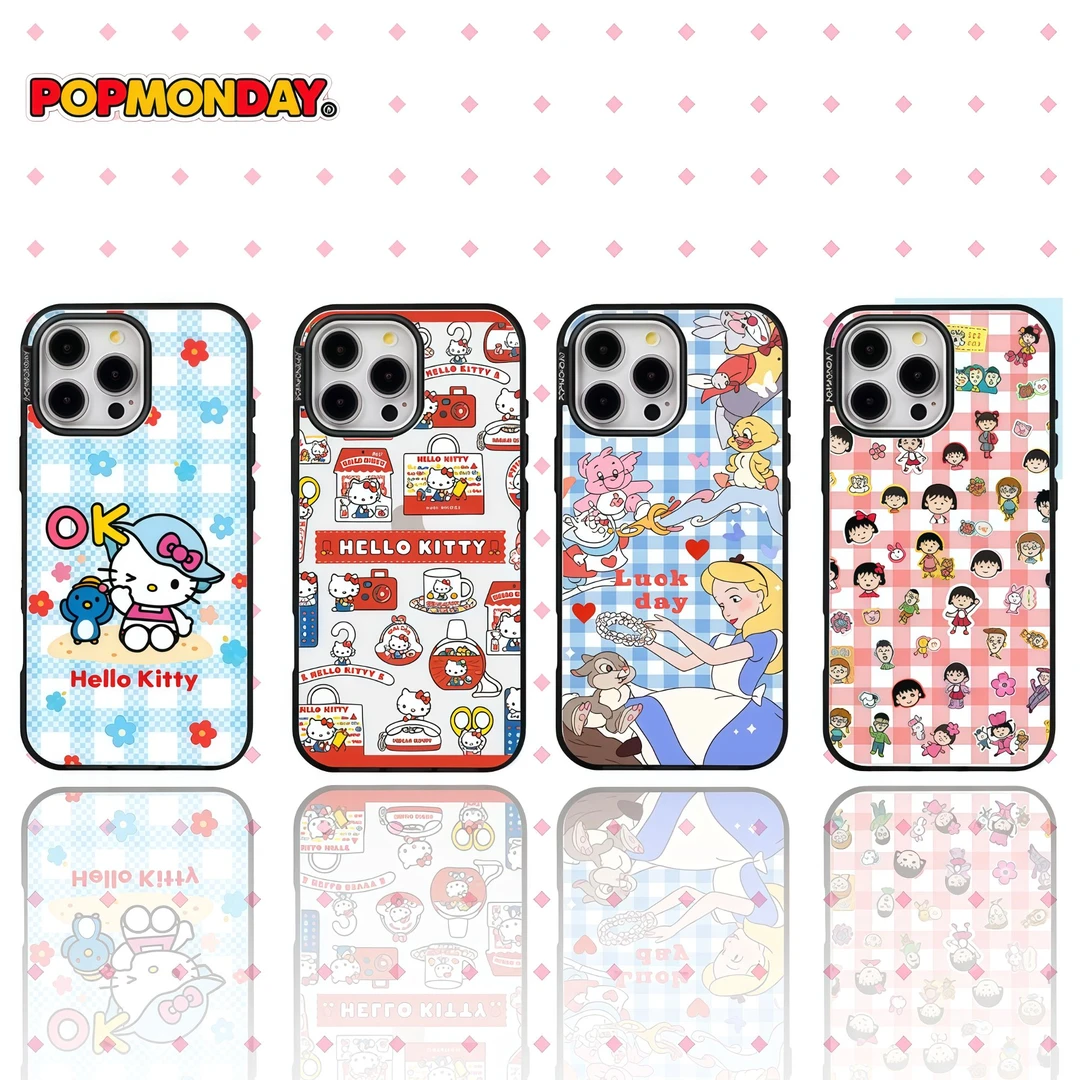 卡通可爱KT猫公主适用于苹果16promax/15/14超薄透明亚克力手机壳