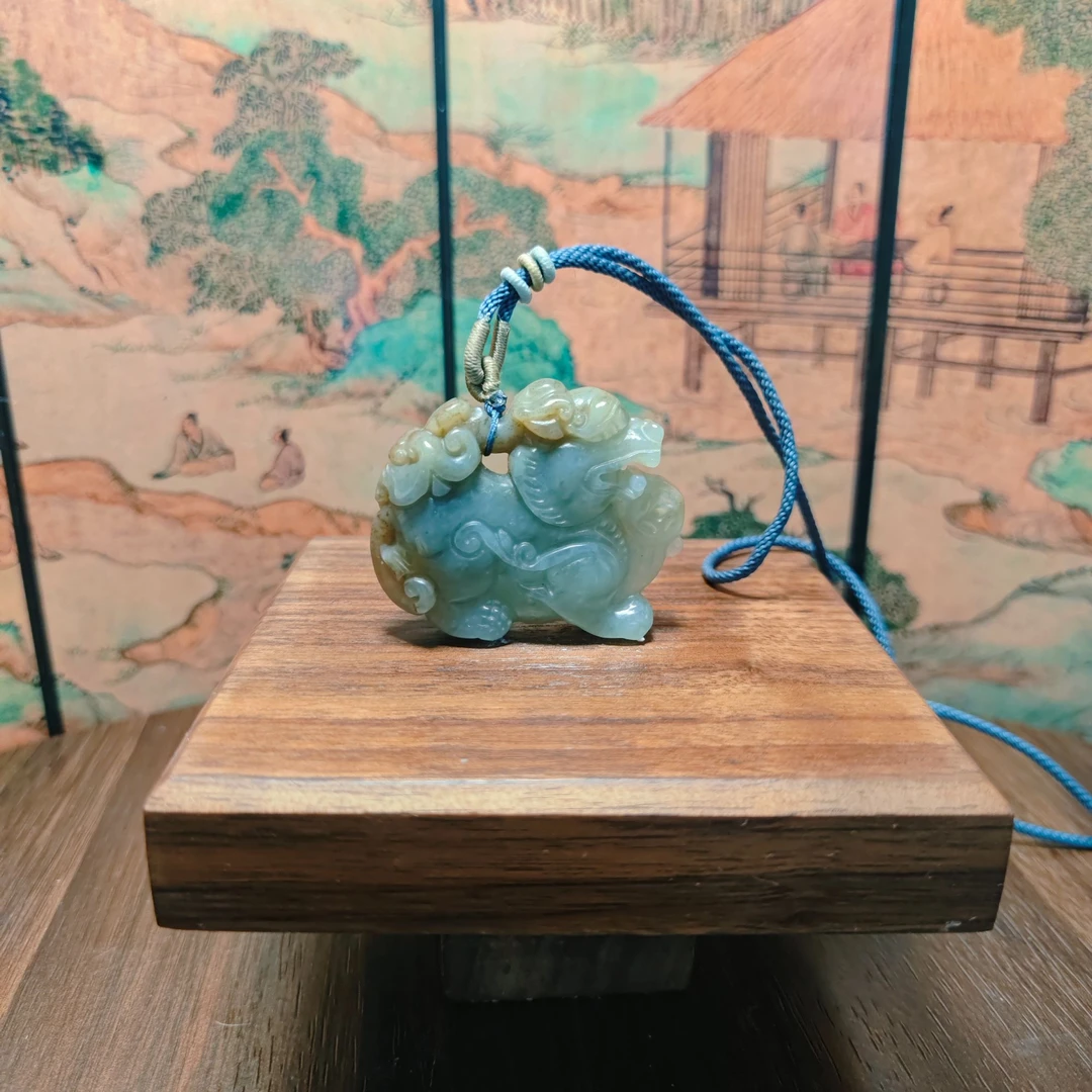 C和田玉貔貅吊坠0728