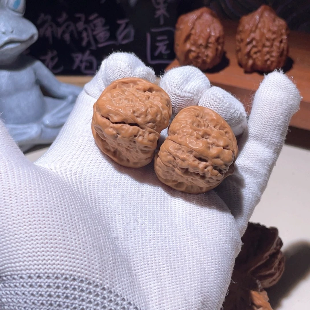 把件文玩核桃蛤蟆头33036，3334