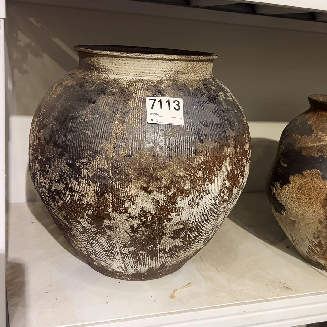 瓶7113高36口20陶瓷花瓶无孔