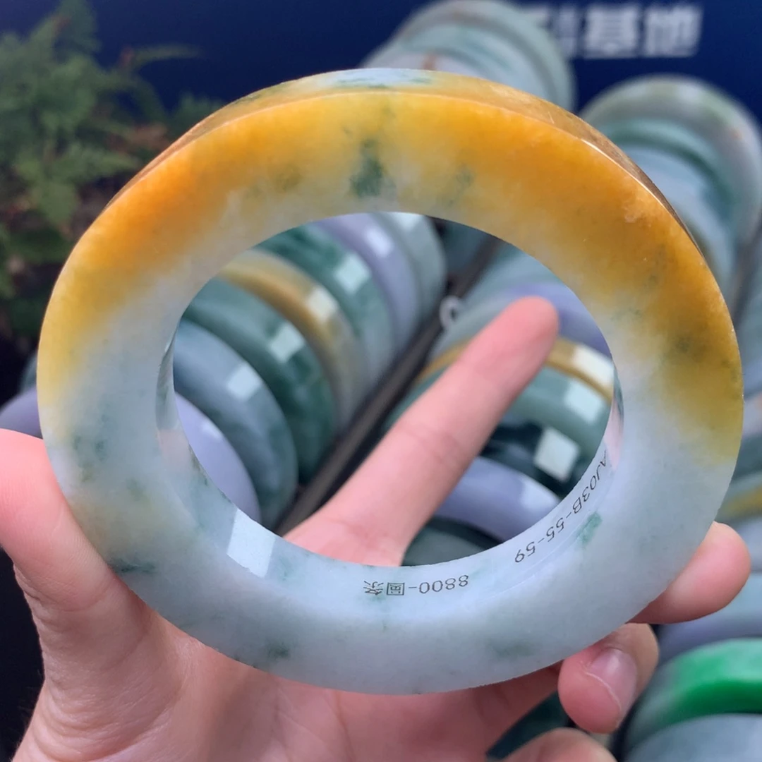 定制翡翠未镶嵌手镯定制不退不换