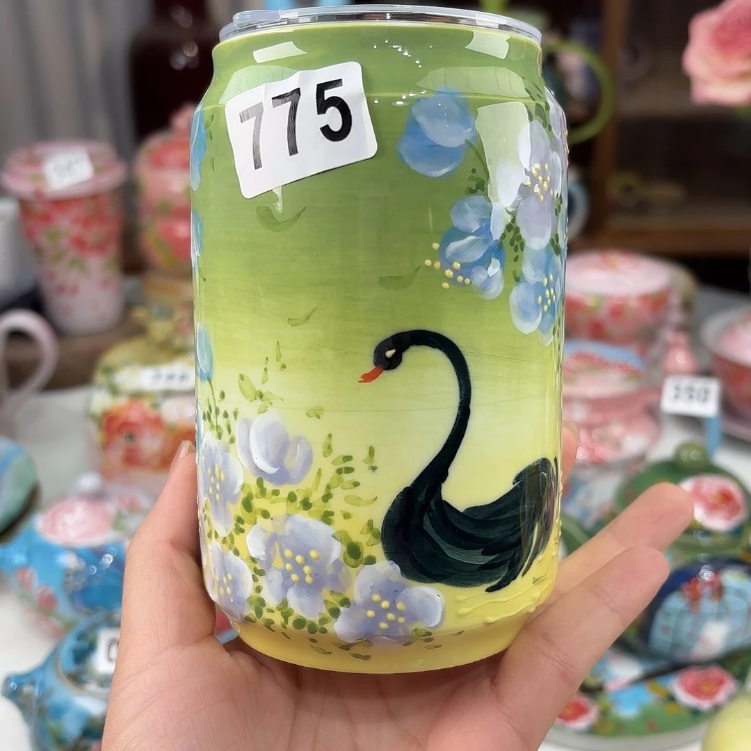 景德镇手绘高温釉下彩陶瓷茶具