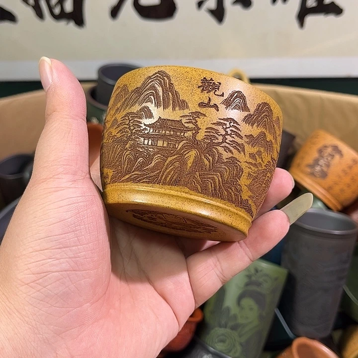 茶杯紫砂全手工紫砂主人杯