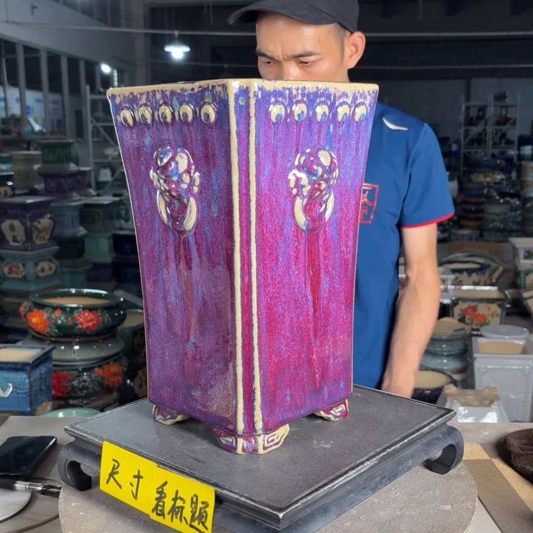 一风堂石湾花盆 内16*32微瑕