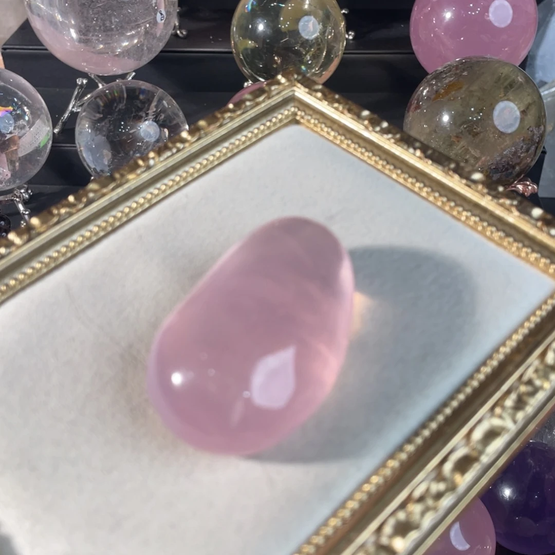 摆件未镶嵌水晶58.2粉水手握