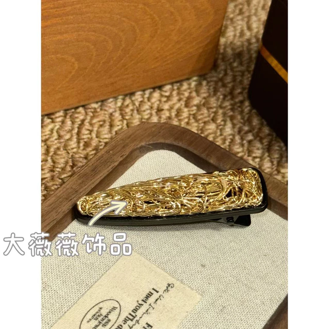 轻奢缠绕金角发夹-67563