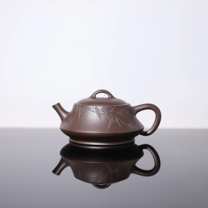 【前墅龙窑丨致远】金秀芳·范家 紫茄泥 约140CC 紫砂壶