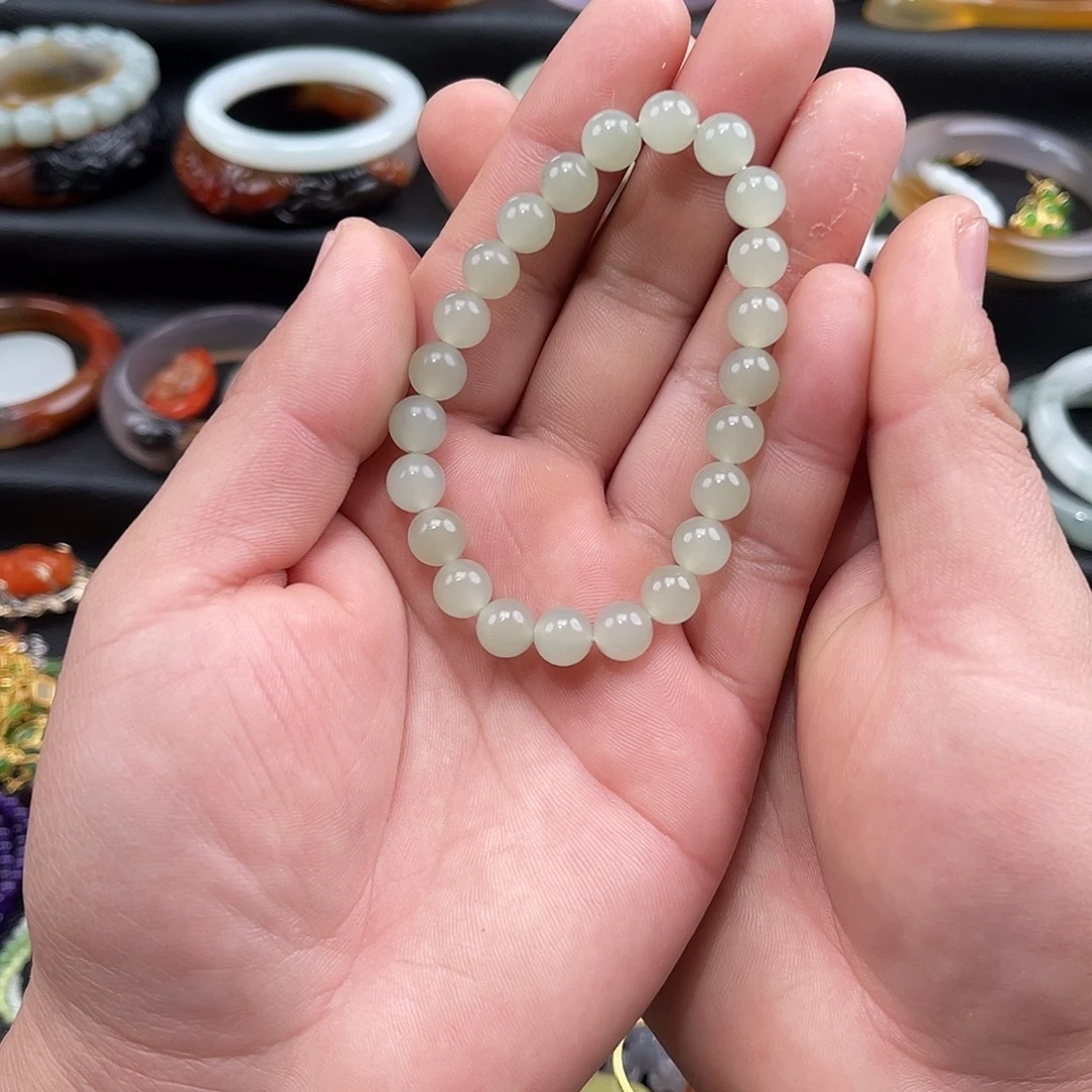 和田玉未镶嵌手链