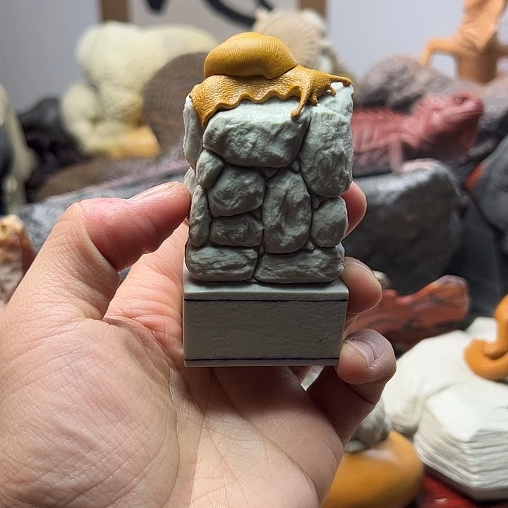 东北石松花石摆件