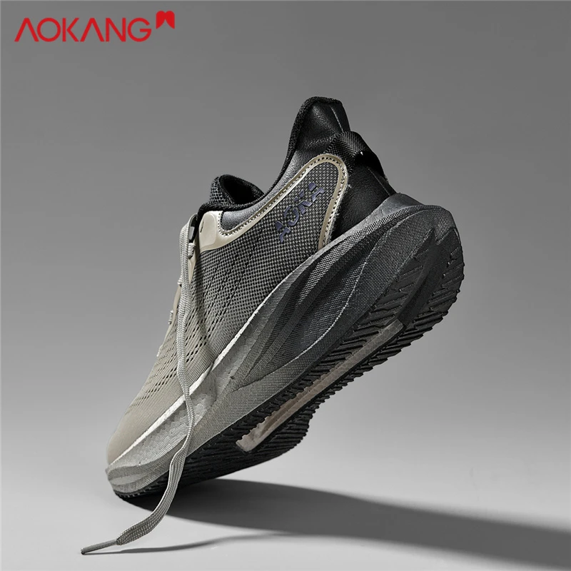 Aokang/奥康男鞋2025秋季时尚保暖男士网面跑步缓震休闲运动鞋