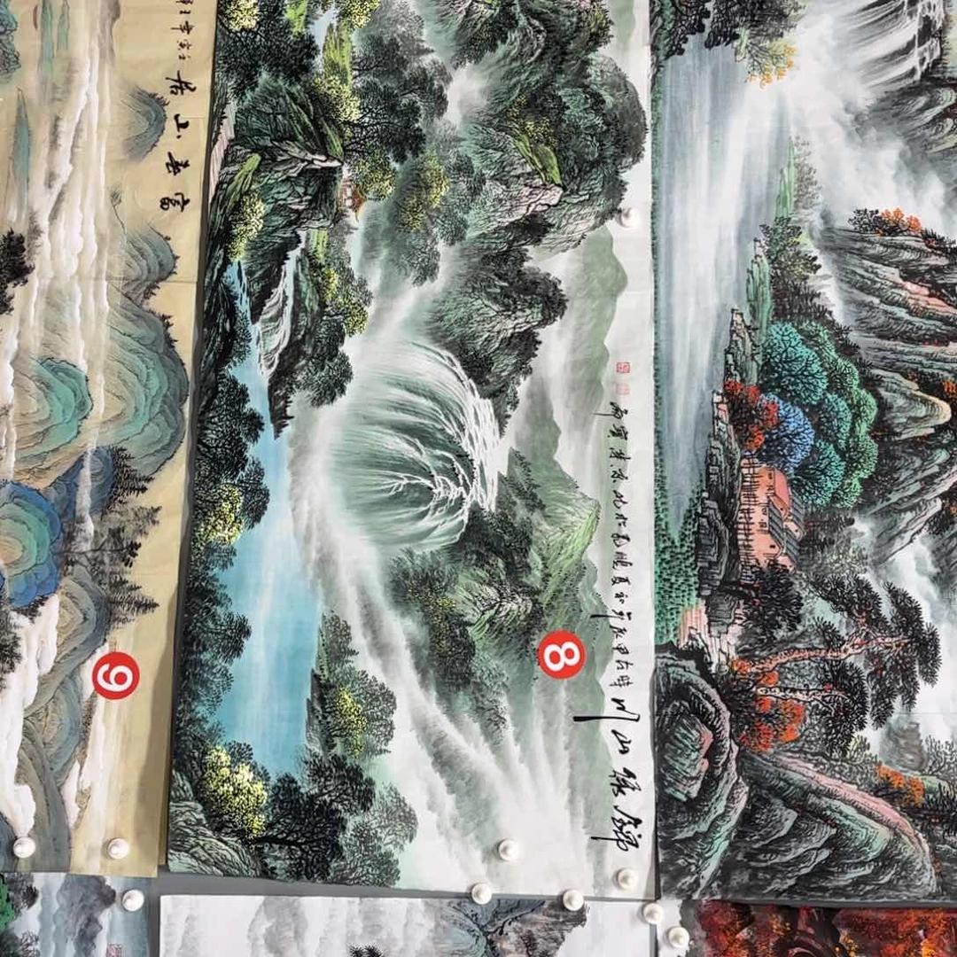 国画静**远手绘山水作品