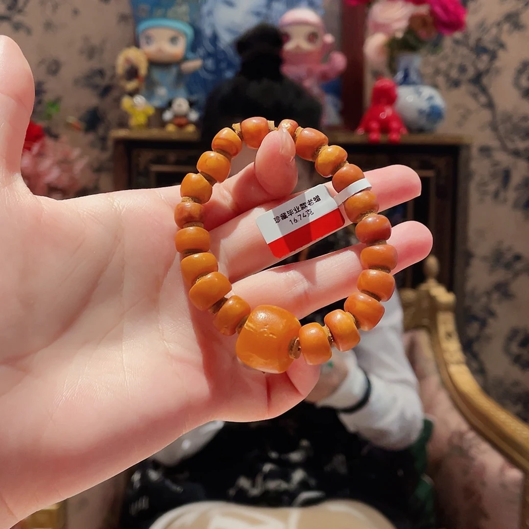 蜜蜡手串未镶嵌手串