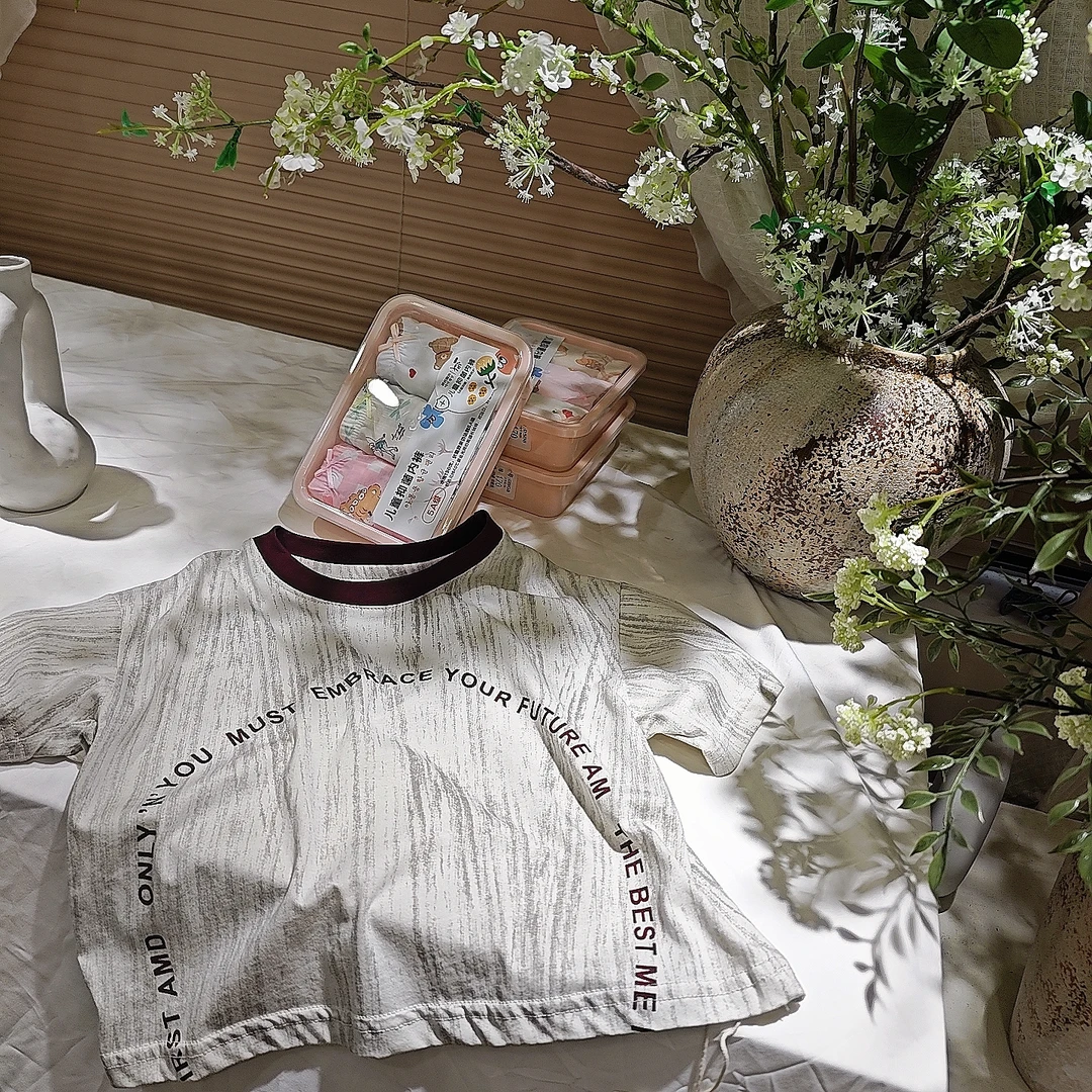 Q55。25059 夏季儿童休闲百搭短袖男童韩版洋气