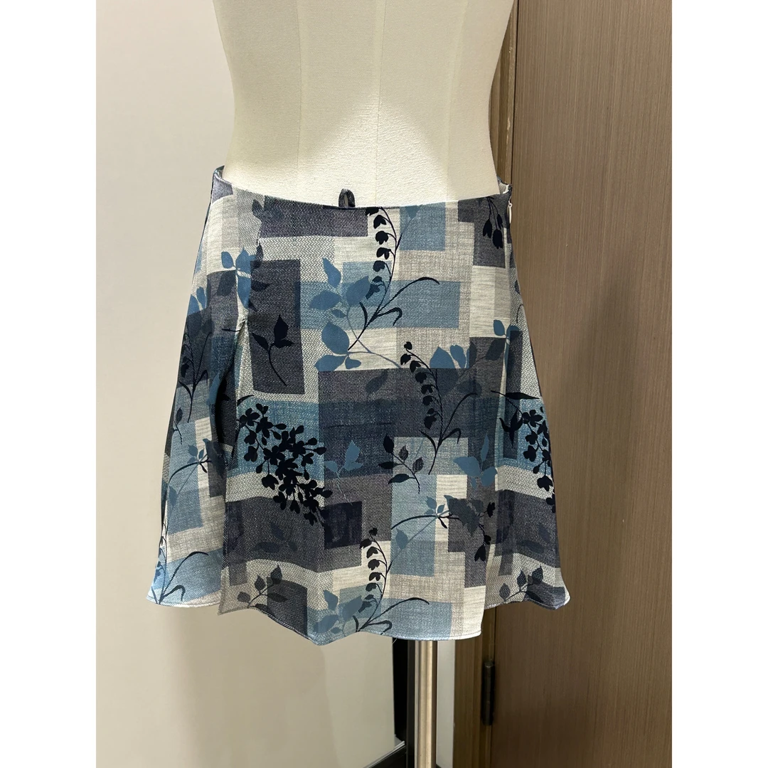 2024春夏SEP.印花兰花醋酸裙 3347销2