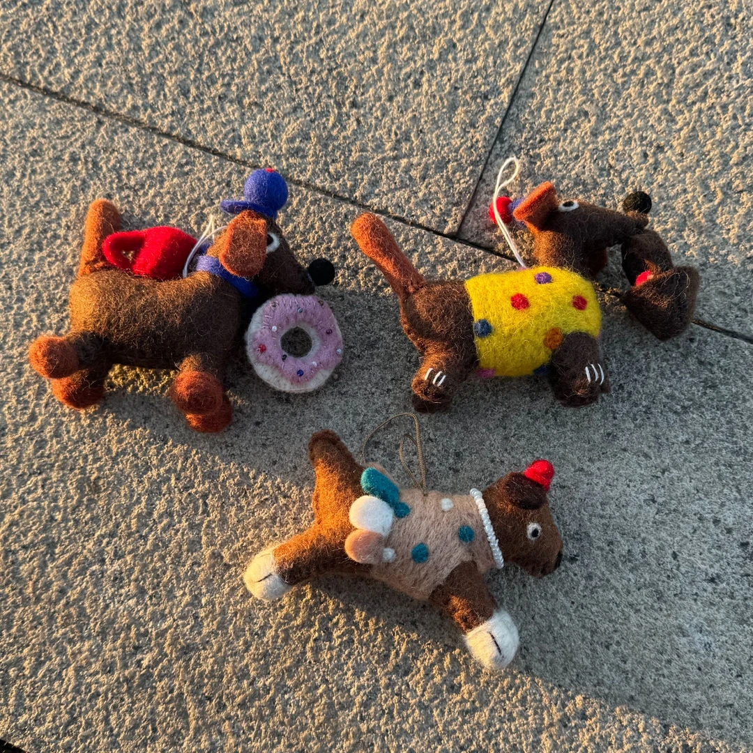 纯手工羊毛毡挂件创意手工挂钥匙扣包挂车载挂件