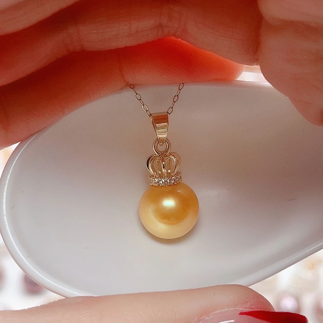 合金淡水珍珠吊坠(赠链)