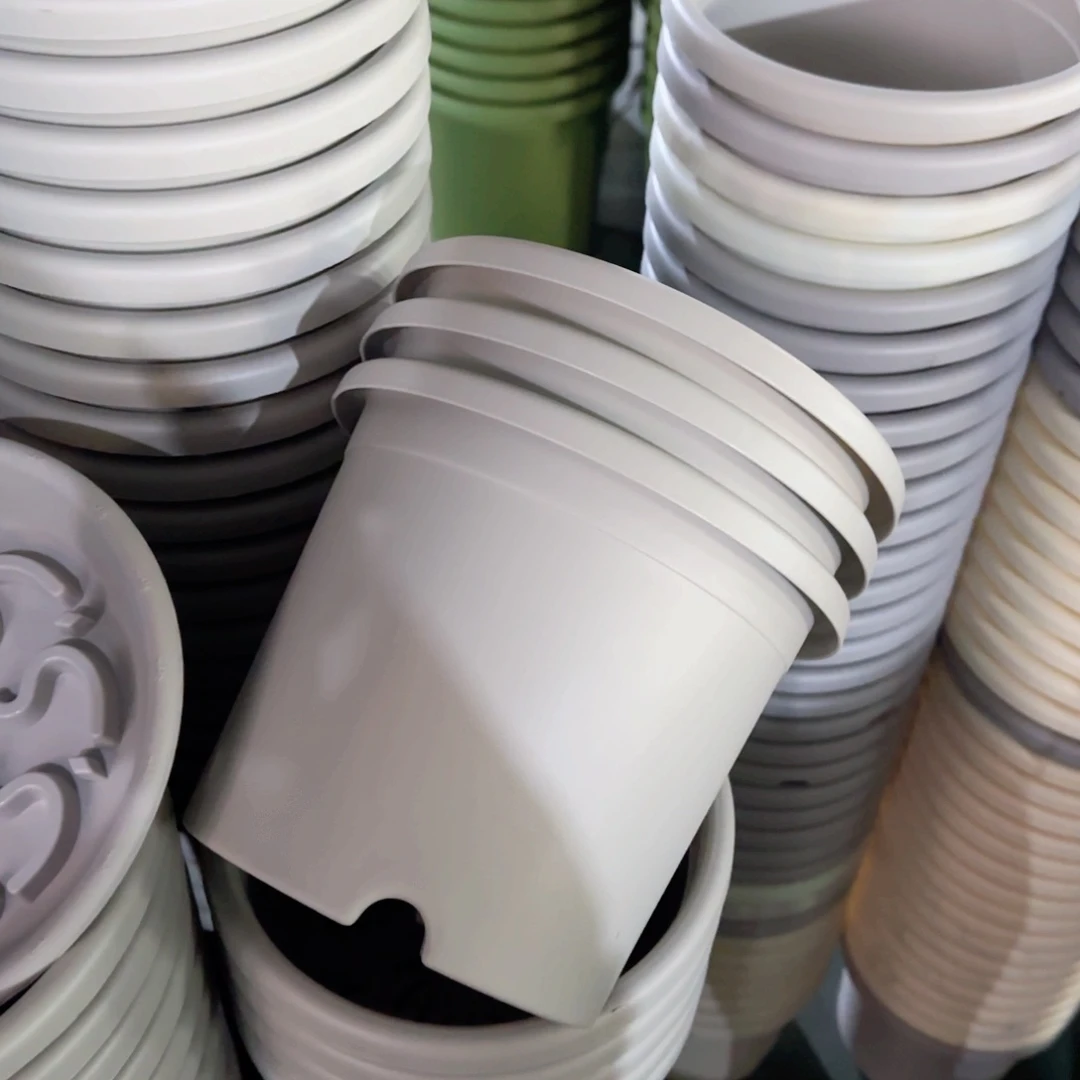 树脂四季盆3#无拖灰白瑕疵10