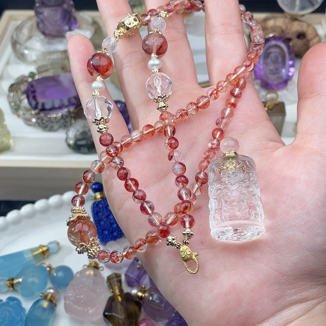 水晶颈饰未镶嵌陌****?天然水晶吊坠755