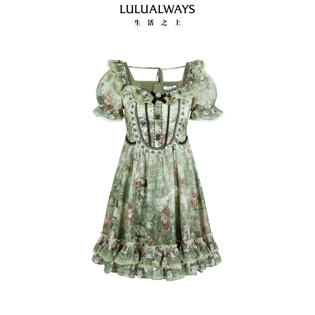【华服·公主巡游记·乱世佳人】LULUALWAYS25夏季新款法式连衣裙
