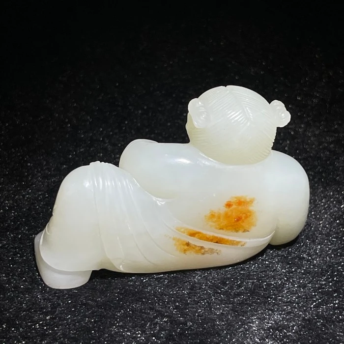 《当代》和田玉童子纳福 山东国营文物商店 W240017510-11520