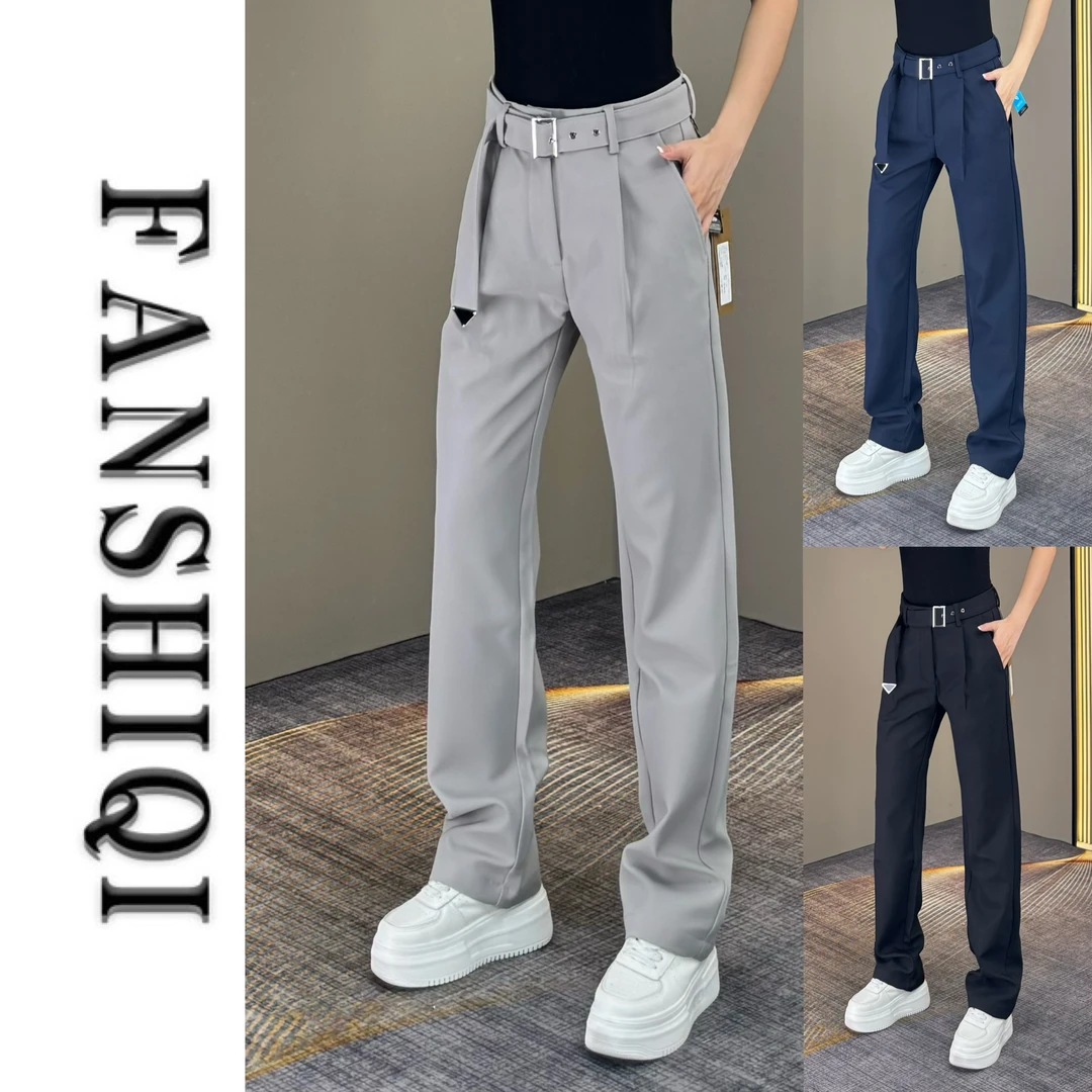 【凡仕奇】秋季新款男士高端腰带设计商务休闲西裤柔软挺阔长裤6950